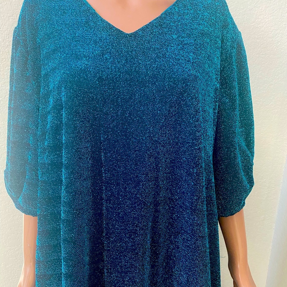 Vintage Sparkle Blue Dress